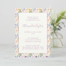 Search for wildflower graduation invitations Watercolor