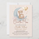 Search for we are over the moon invitations Teddy bear