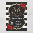 Search for red rose birthday invitations Adult birthday party