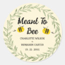 Search for meant to bee wedding stickers Cute