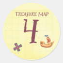 Search for treasure map stickers Pirate ship