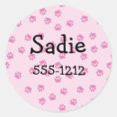 Search for pink paw print stickers Girl