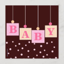Recherche de bébé bloque invitations Rose
