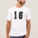 Recherche de numéro 16 tshirts Seize
