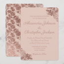 Search for gold foil floral wedding invitations Pink