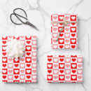 Search for red heart wrapping paper White