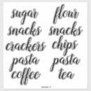 Search for pantry stickers Modern