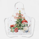 Search for christmas snowman aprons Xmas
