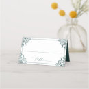 Recherche de emerald green place cards Élégant