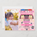 Search for police officer birthday invitations Kids