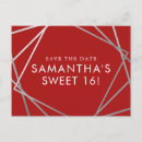 Search for sweet 16 save the date postcards Elegant