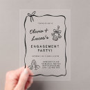 Search for black engagement party invitations Handwritten