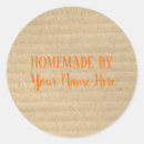 Search for homemade bakery stickers Rustic
