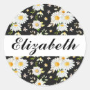 Search for black daisy stickers flower