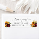 Search for red and yellow return address labels Watercolor
