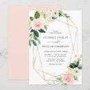Search for rose gold geometric wedding invitations Floral