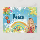 Recherche de fleurs hippies cartes postales Pour elle