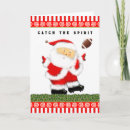 Search for football player christmas cards Santa