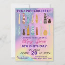 Search for pottery party invitations Pastel