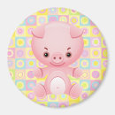 Recherche de porc rose magnets Mignon