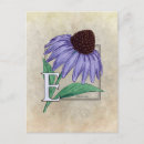Search for monogram e postcards Floral