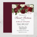 Recherche de burgundy 16ans anniversaire invitations Sweet sixteen