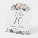Search for navy blue blush pink wedding table cards Flowers