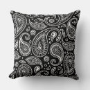 Search for black paisley pattern pillows Background