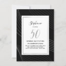 Search for silver black white 50th birthday invitations Fiftieth
