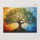 Search for tree of knowledge postcards Colourful