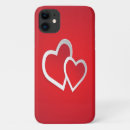 Search for two hearts iphone cases Red