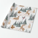 Search for winter forest animal wrapping paper Christmas trees