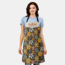 Search for retro daisy pattern aprons Groovy