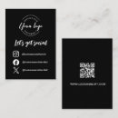 Search for be different business cards Black and white