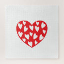Recherche de coeur rouge puzzles Jour de la mère
