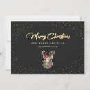 Search for chic christmas cards Black and gold
