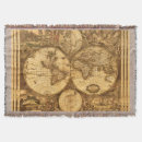 Search for world map blankets Antique