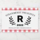 Search for homemade food labels Gingham