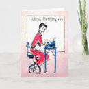 Search for retro woman birthday cards Cute