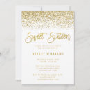 Search for white and gold sweet 16 invitations Modern sweet sixteen