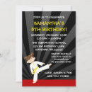 Search for taekwondo birthday invitations Girl