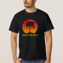 Recherche de santa monica tshirts Rétro