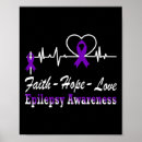 Search for epilepsy purple ribbon posters Support