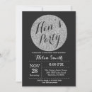 Search for black and silver party invitations Glitter