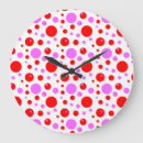 Recherche de rose rouge horloges Pois