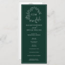 Search for emerald green wedding programs Classic