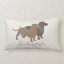 Search for dog silhouette pillows Dachshund