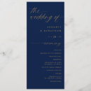 Search for navy and gold wedding programs Simple