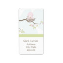 Search for pink bird return address labels Baby