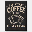 Recherche de humour du matin magnets Accro au café